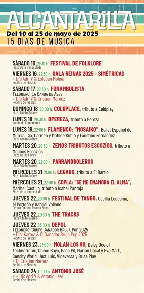 Flyer Festival Mayo 25 reverso