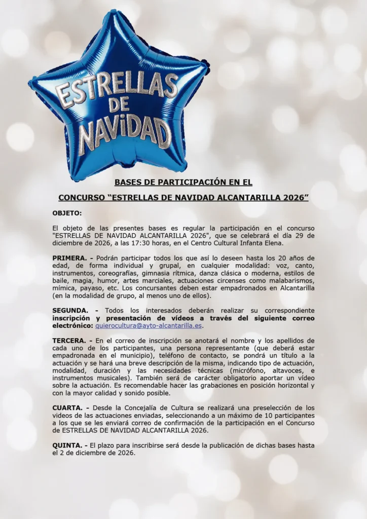 Bases Concurso de Talentos Estrellas de Navidad 1
