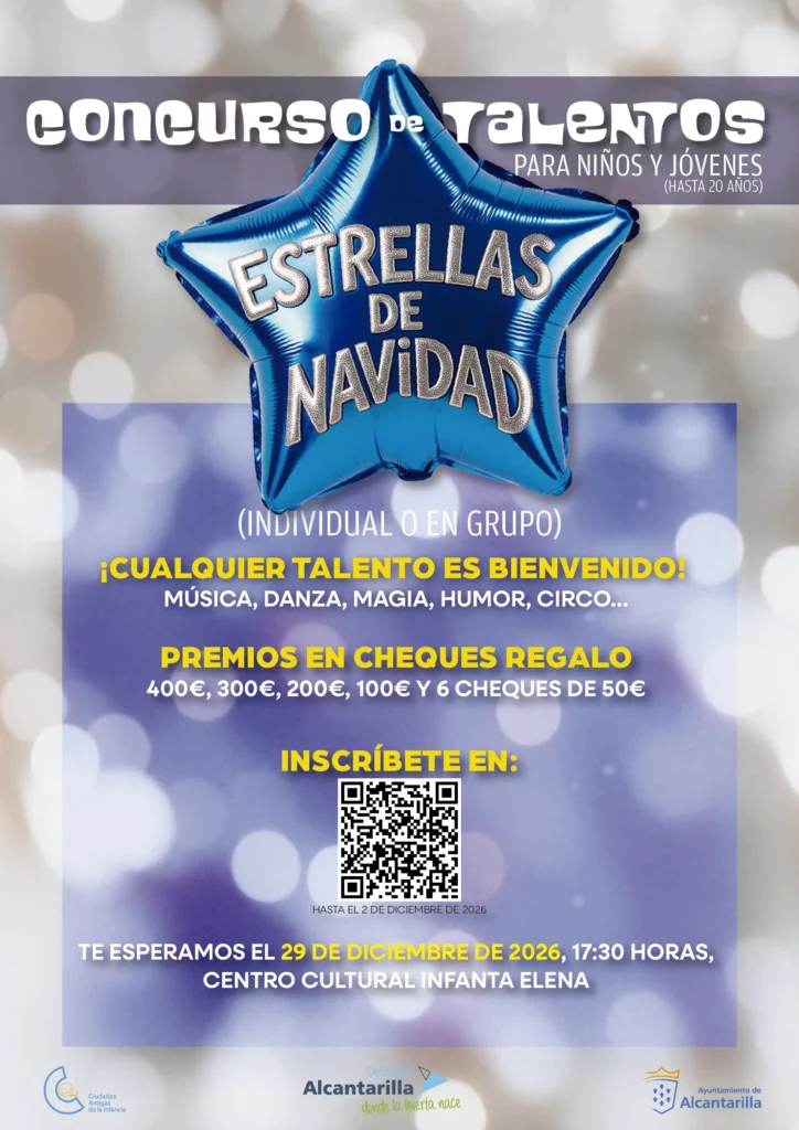 Cartel Concurso de Talentos "Estrellas de Navidad"