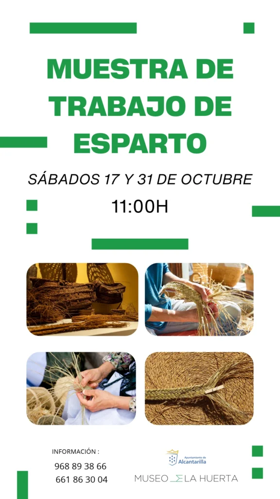 Cartel Muestra Esparto 17 y 31 de octubre 2026