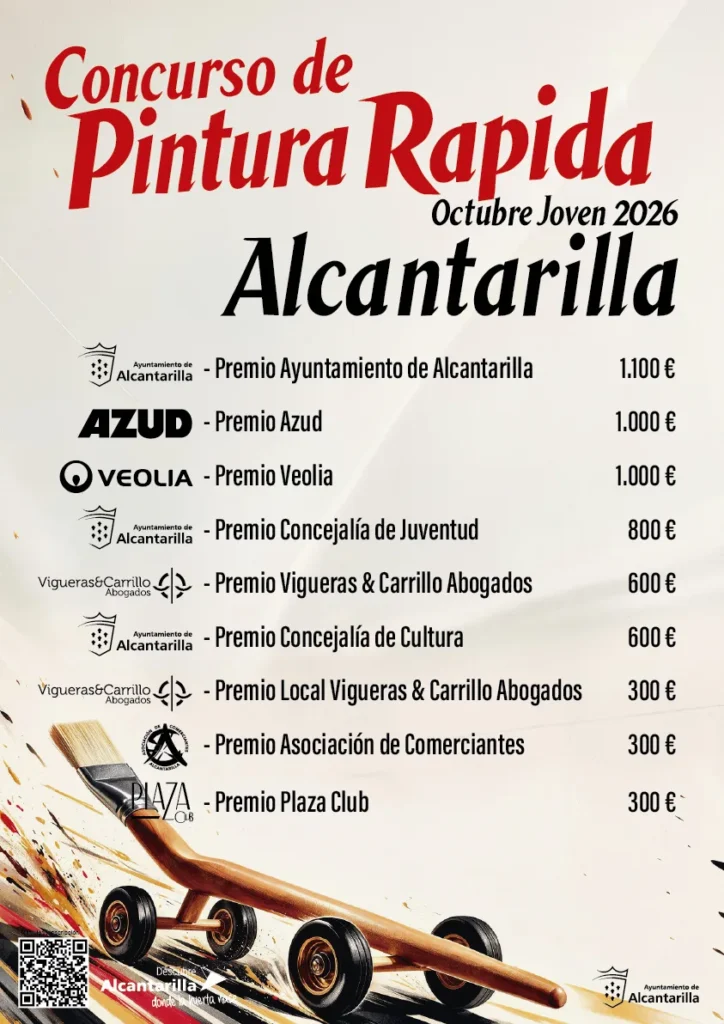 Cartel premios concurso pintura rápida 2026