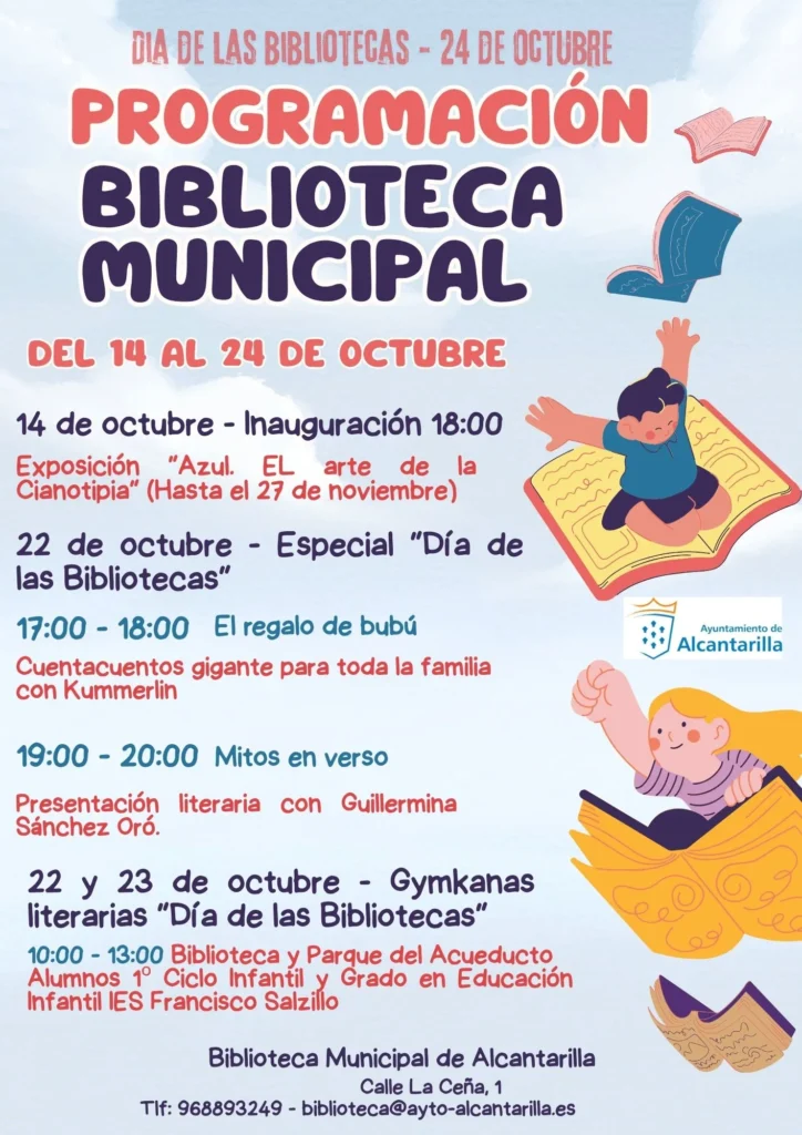 Programación Biblioteca Municipal día de las bibliotecas 2026