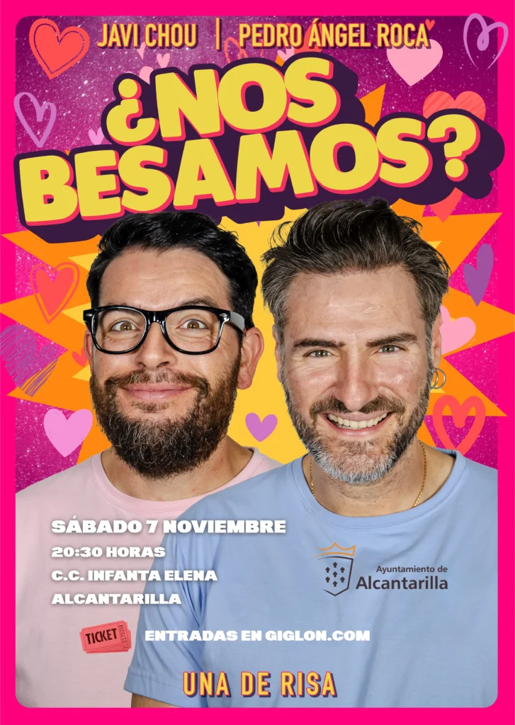Cartel monólogo ¿nos besamos?
